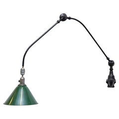 Lampada da parete Johan Petter Johansson, alluminio e acciaio, Svezia, 1930