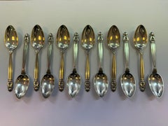 Johan Rhode acorn silverware for Georg Jensen
