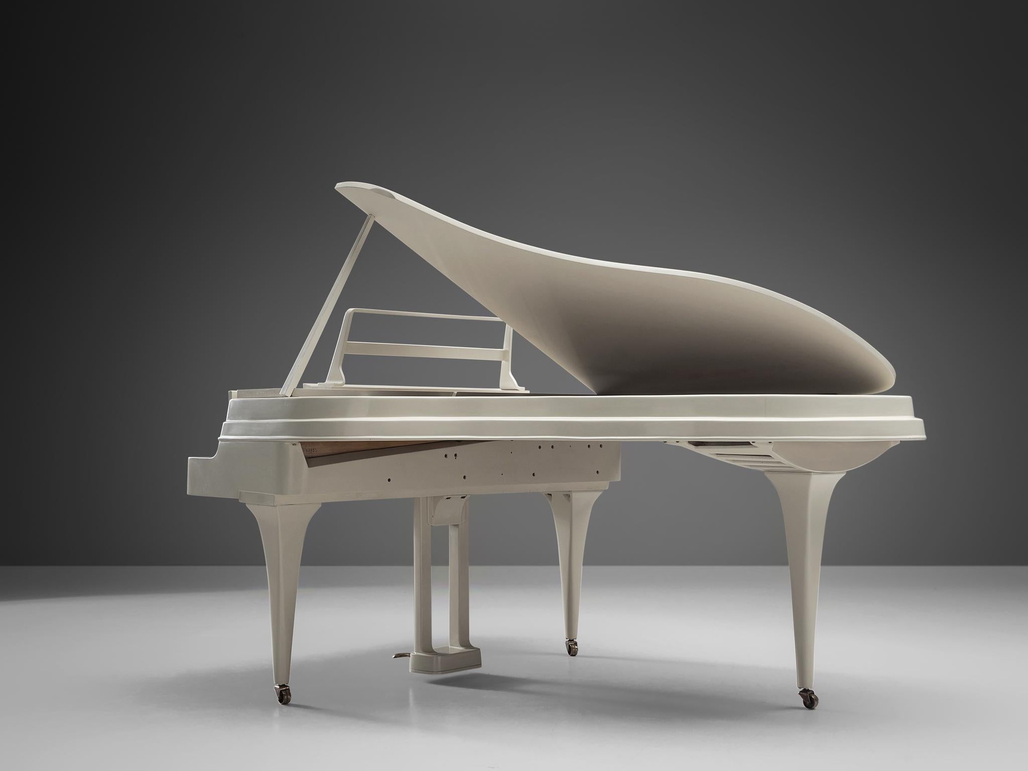Johan Rippen Grand Piano in Off-White Aluguss  (Niederländisch) im Angebot