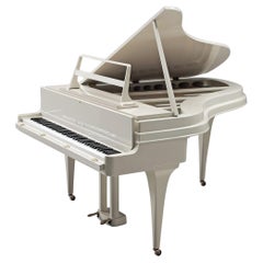 Johan Rippen Grand Piano in Off-White Cast Aluminum 