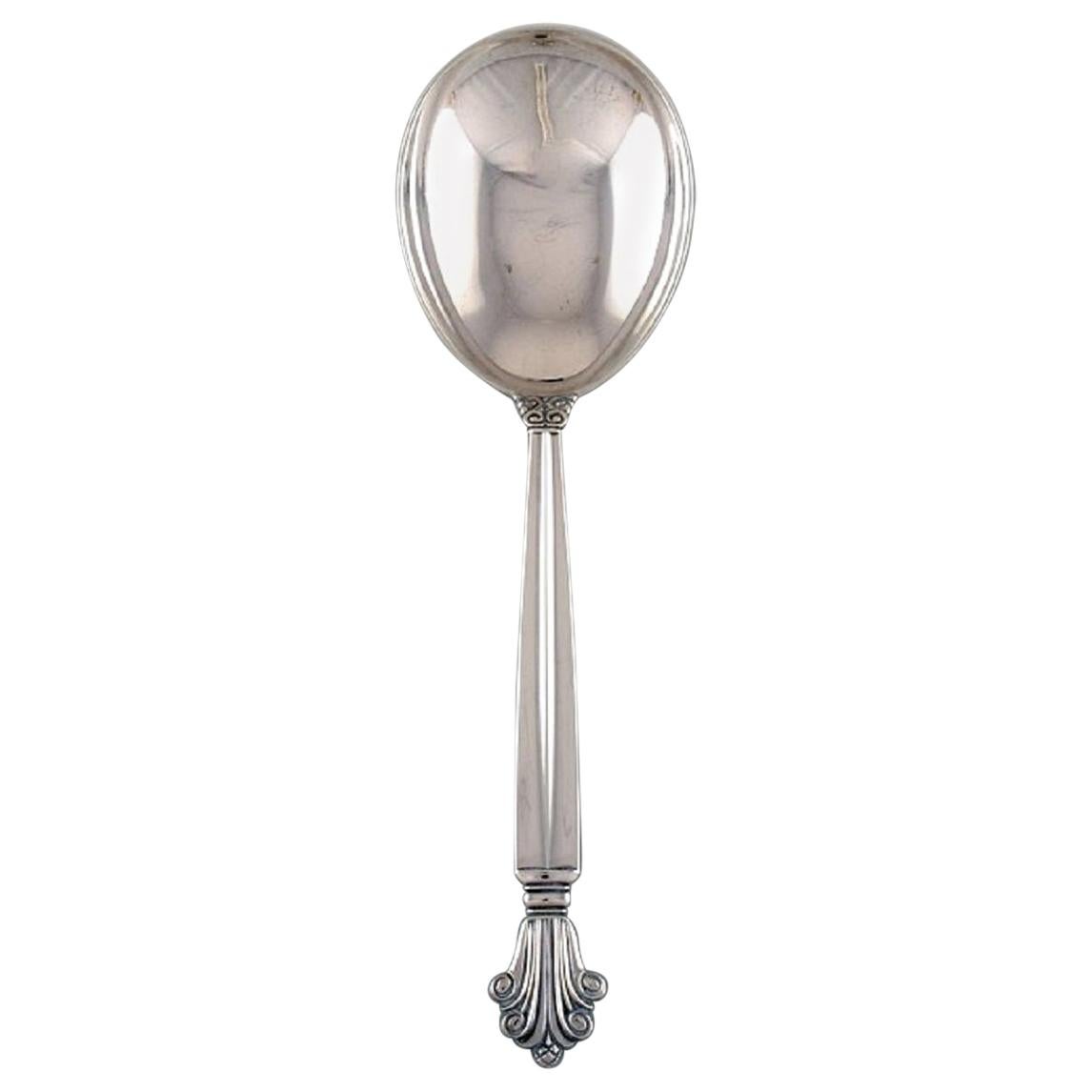 Johan Rohde para Georg Jensen, Cuchara para servir de acanto en plata de ley