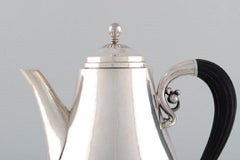 Johan Rohde for Georg Jensen, Cosmos Coffee Pot in Sterling Silver