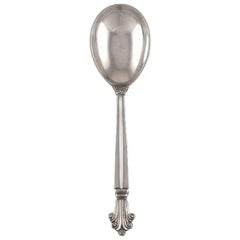 Johan Rohde para Georg Jensen, Cuchara gourmet Early Acanthus de plata de ley