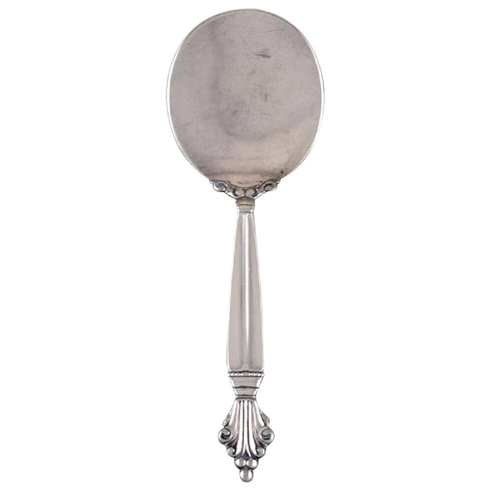 Johan Rohde for Georg Jensen, Early Acanthus Serving Spade in Sterling Silver