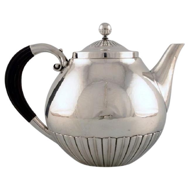 Johan Rohde for Georg Jensen, "Kosmos" Teapot in Sterling Silver For Sale