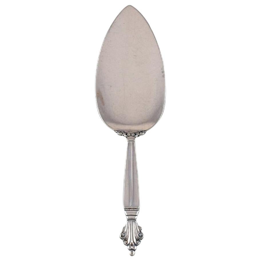 Johan Rohde pour Georg Jensen, grande et ancienne spade de service en acanthe