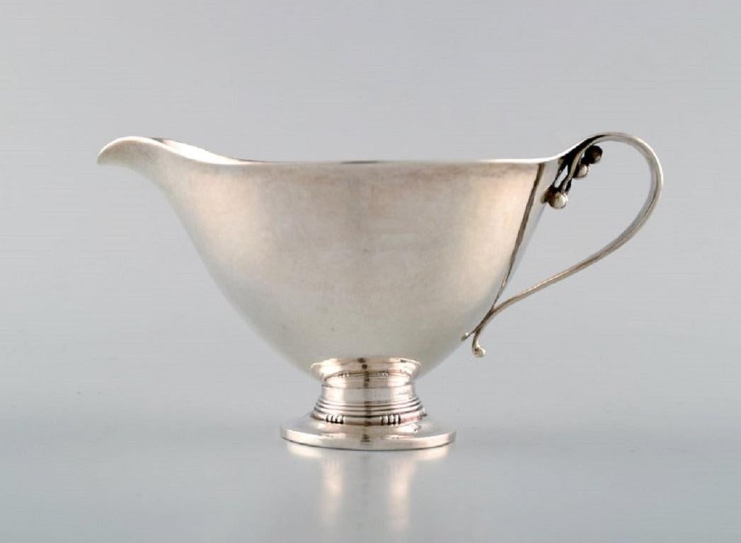 Early 20th Century Johan Rohde for Georg Jensen, Rare and Early Coffee Service in Sterling Silver For Sale