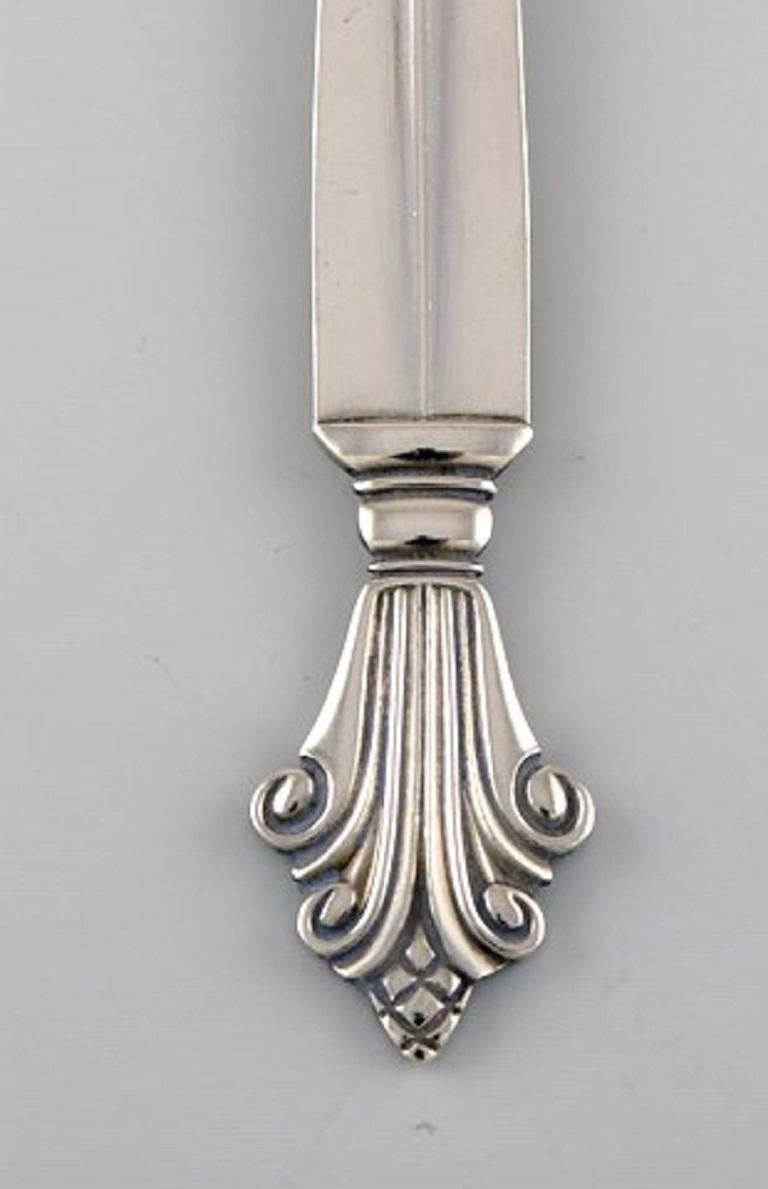 Danish Johan Rohde for Georg Jensen, Three Early Acanthus Pastry Forks For Sale