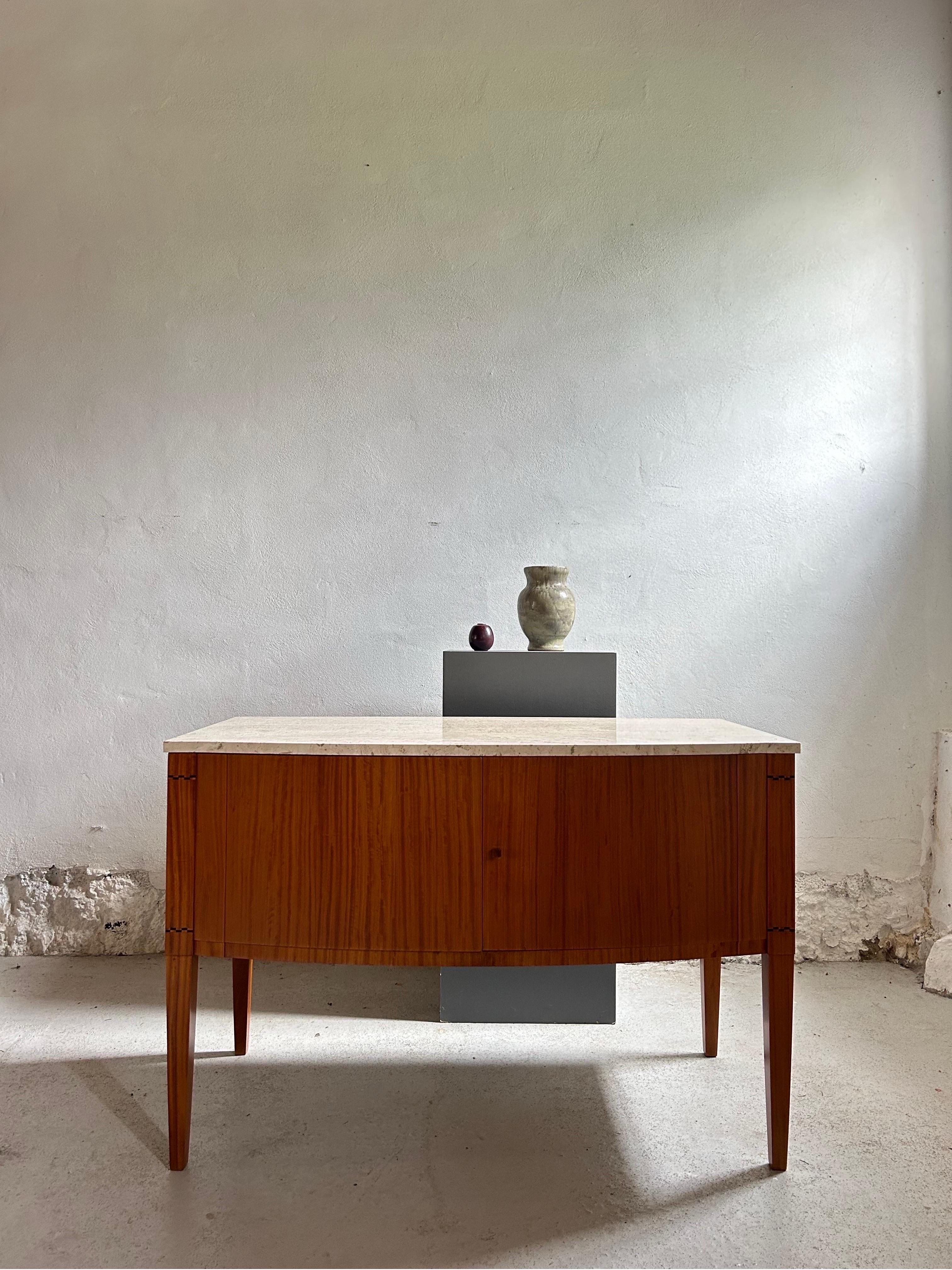 Ebonized Johan Rohde sideboard by cabinetmaker H P Larsen, Denmark C. 1910 For Sale