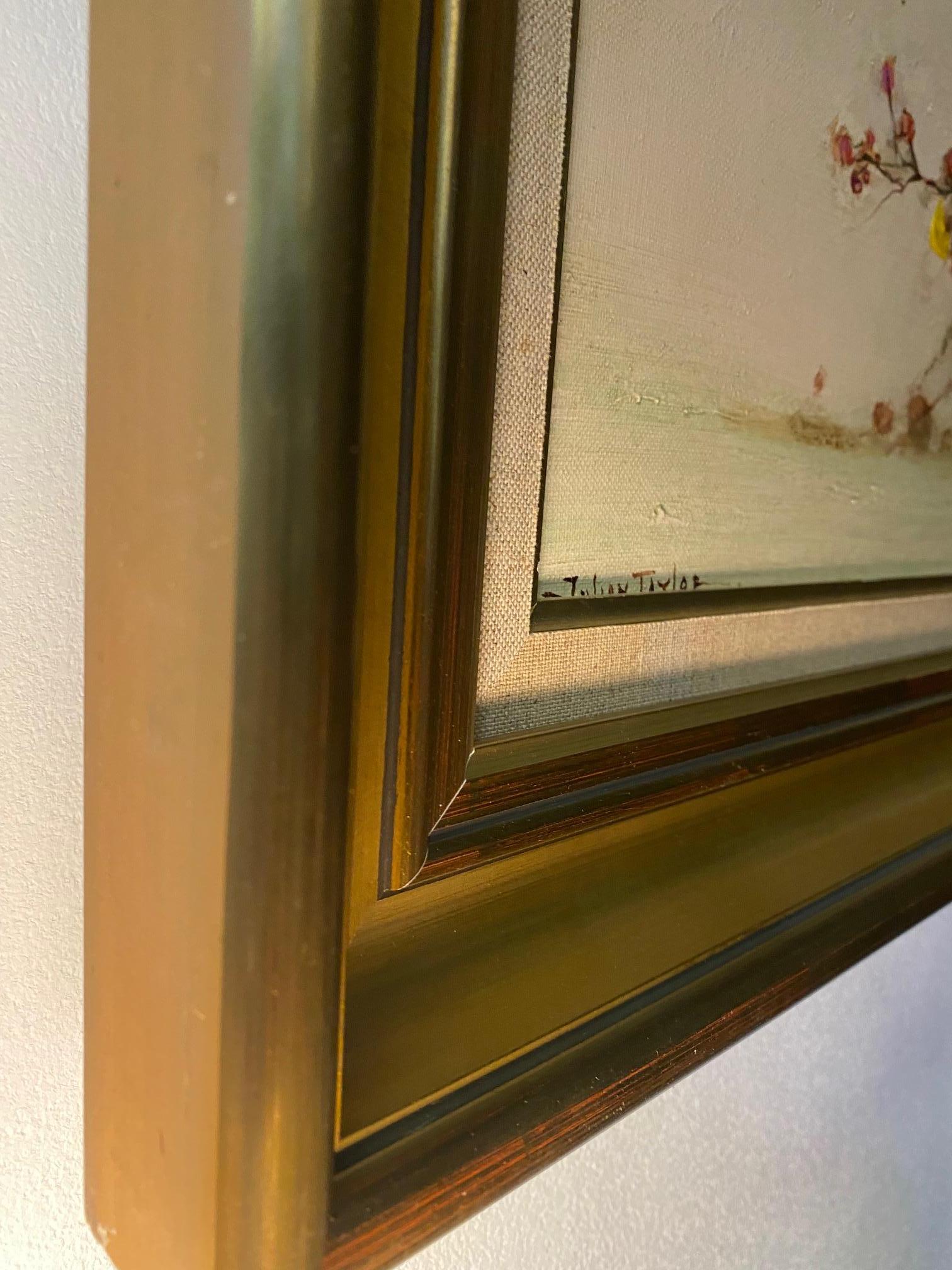 Stillleben von Johan Taylor – Öl auf Leinwand 33x55 cm im Angebot 1