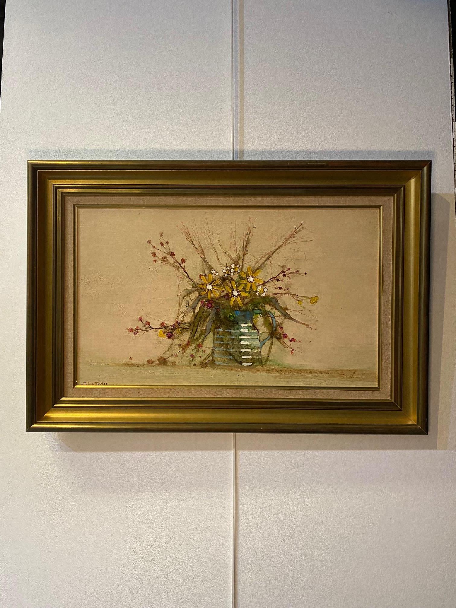 Stillleben von Johan Taylor – Öl auf Leinwand 33x55 cm im Angebot 5