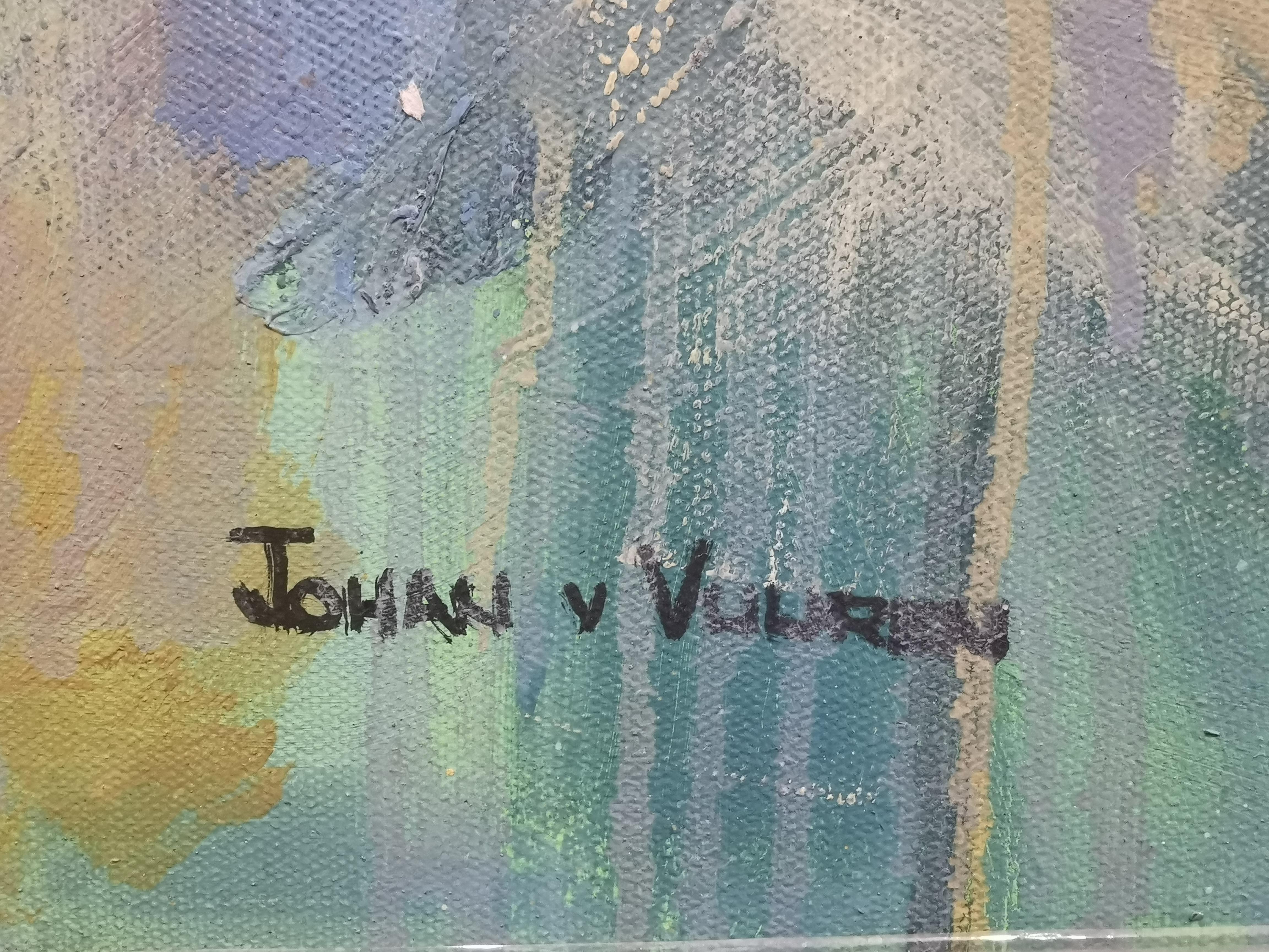 Expressionistisches Porträt, Öl auf Leinwand  (Zeitgenössisch), Painting, von Johan van Vuuren