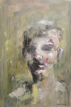 Oil on Canvas Gestural Abstracted Expressive Portrait II