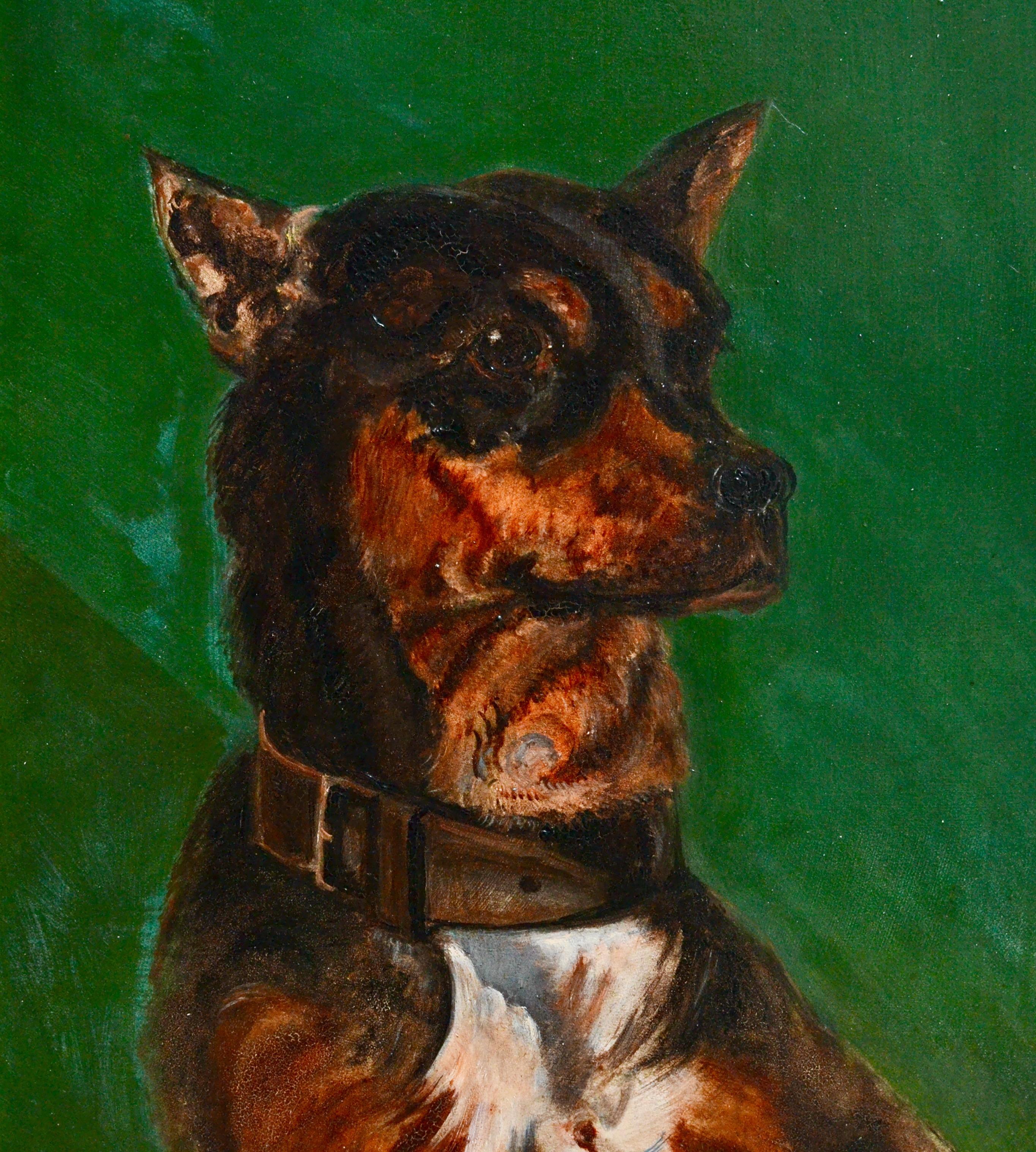 Miniature Pinscher, Portrait - Other Art Style Painting by Johan von Holst