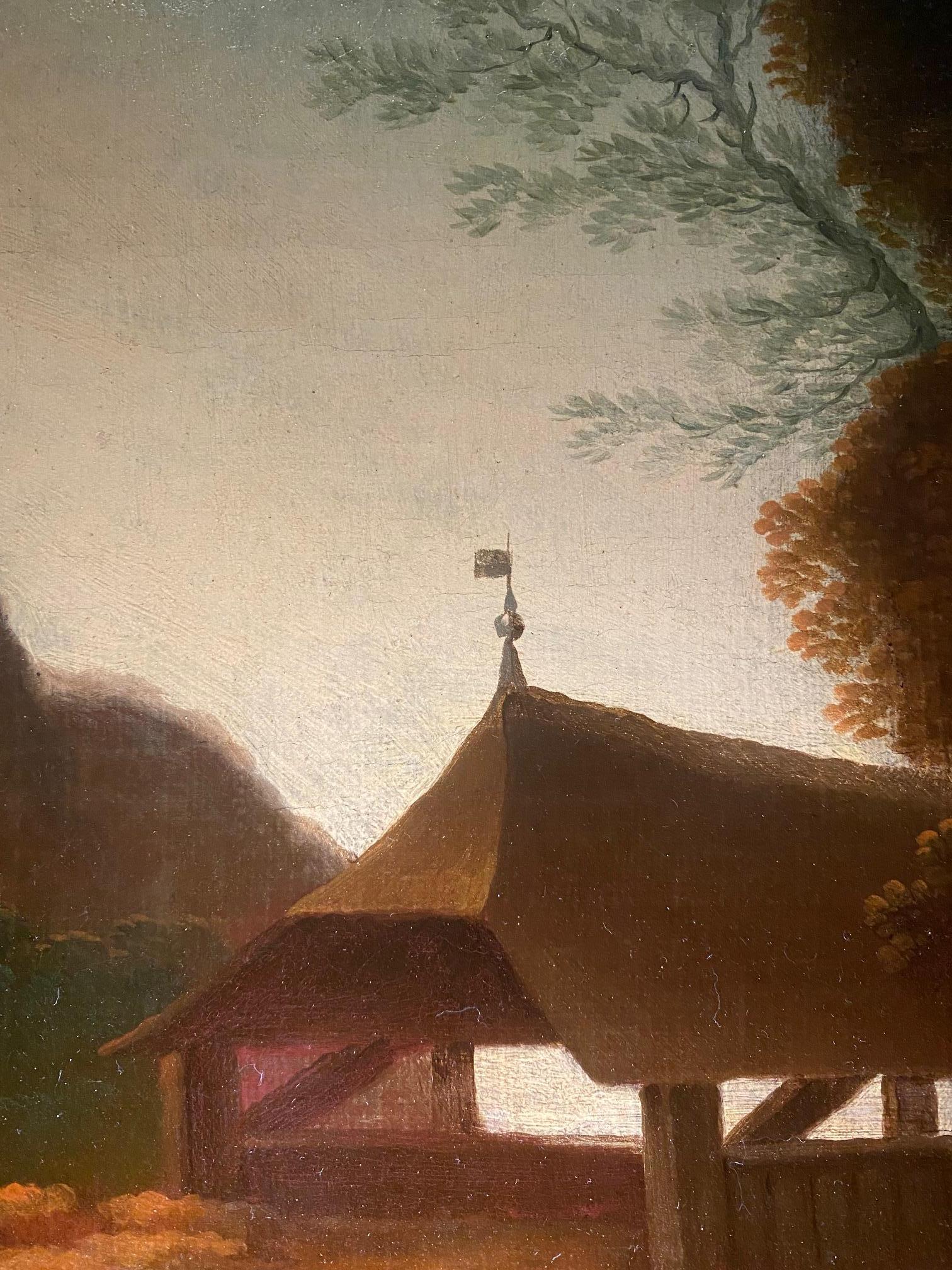 Andelfingen (1864) de Johan Zollinger - Óleo sobre lienzo 59x74 cm 5