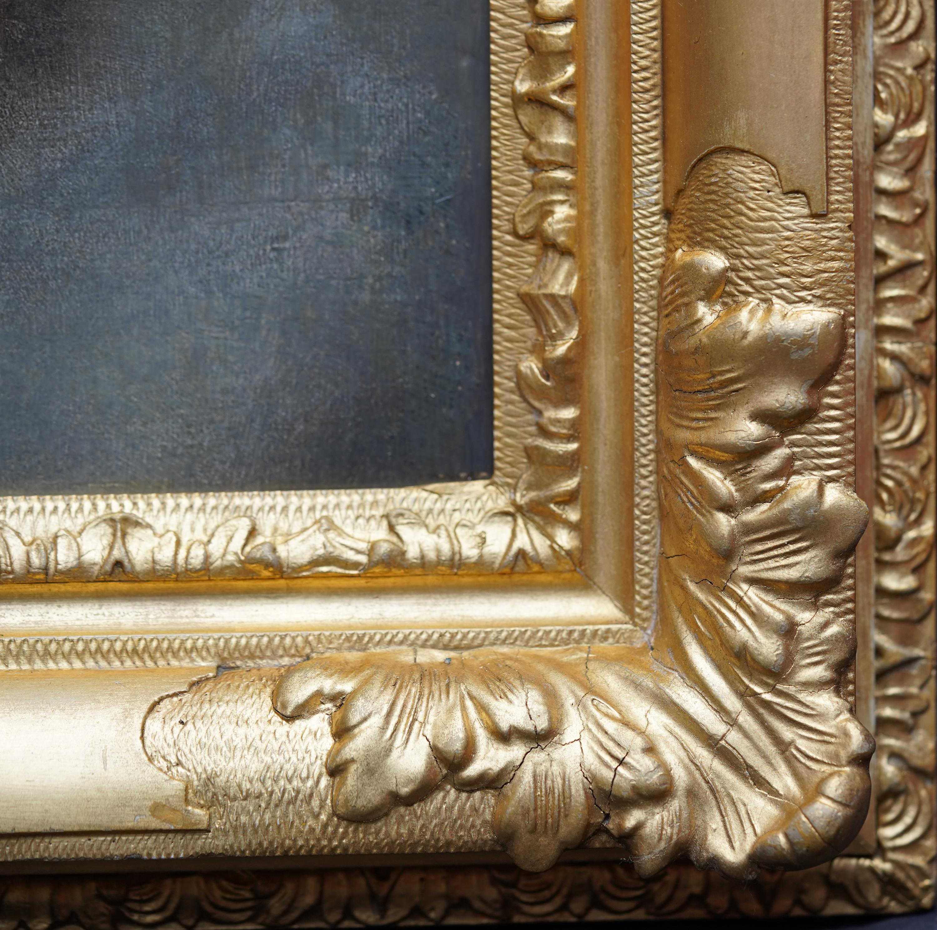 Guirnalda de frutas y flores redonda Calcografía de Putti -  Óleo floral del Viejo Maestro en venta 11