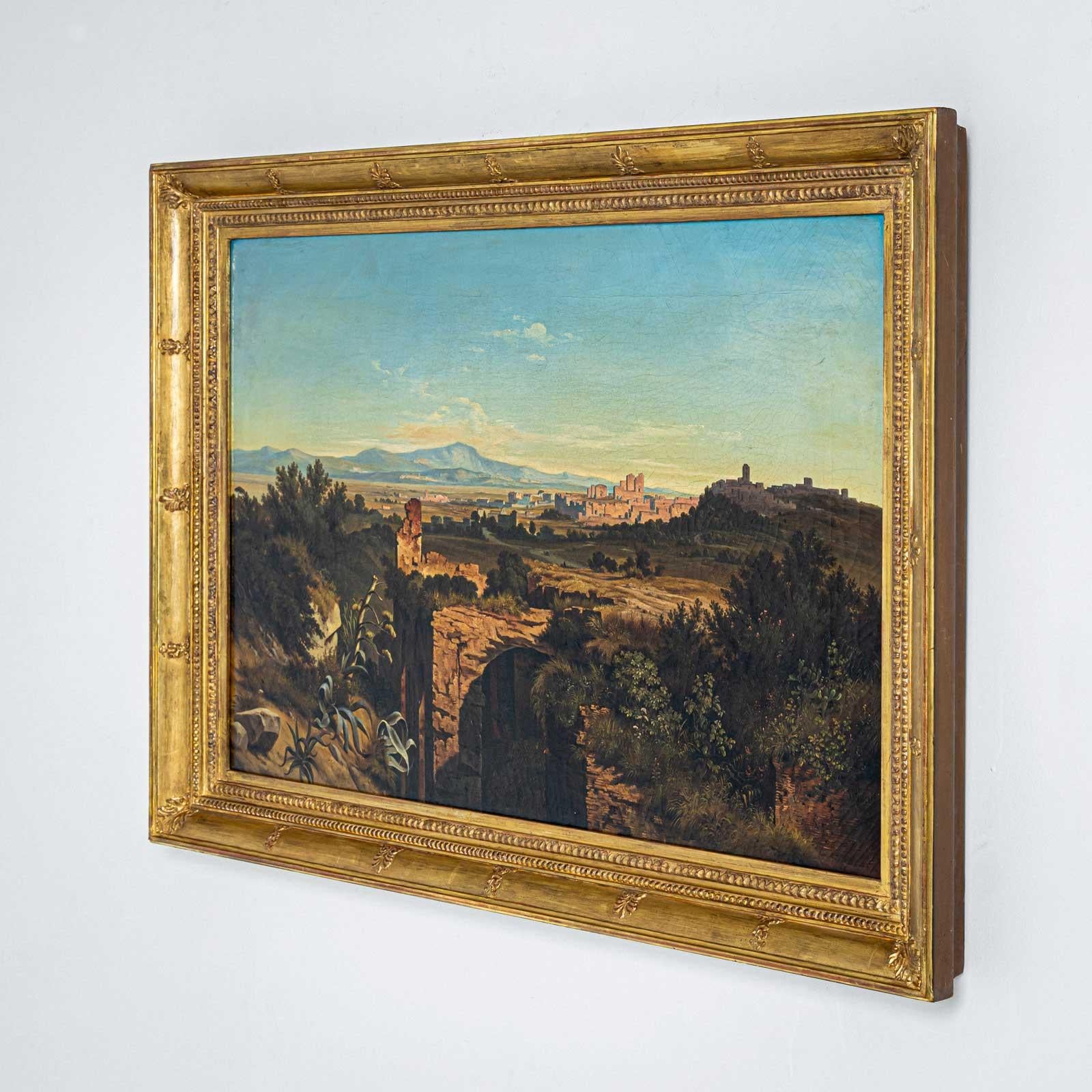 Johann Anton Castell (1810 Dresden - 1867 ebd.), Mediterrane Landschaft im Angebot 1