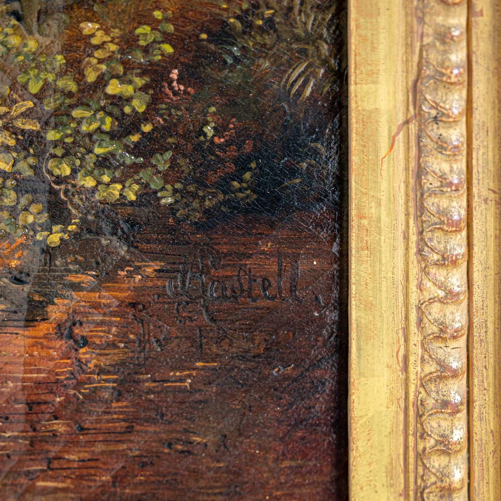 Johann Anton Castell (1810 Dresden - 1867 ebd.), Mediterrane Landschaft im Angebot 3