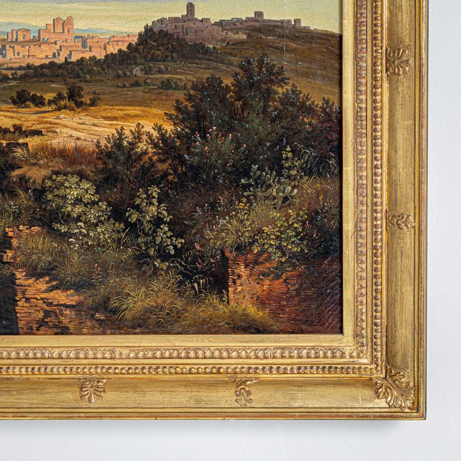 Johann Anton Castell (1810 Dresden - 1867 ebd.), Mediterrane Landschaft im Angebot 4