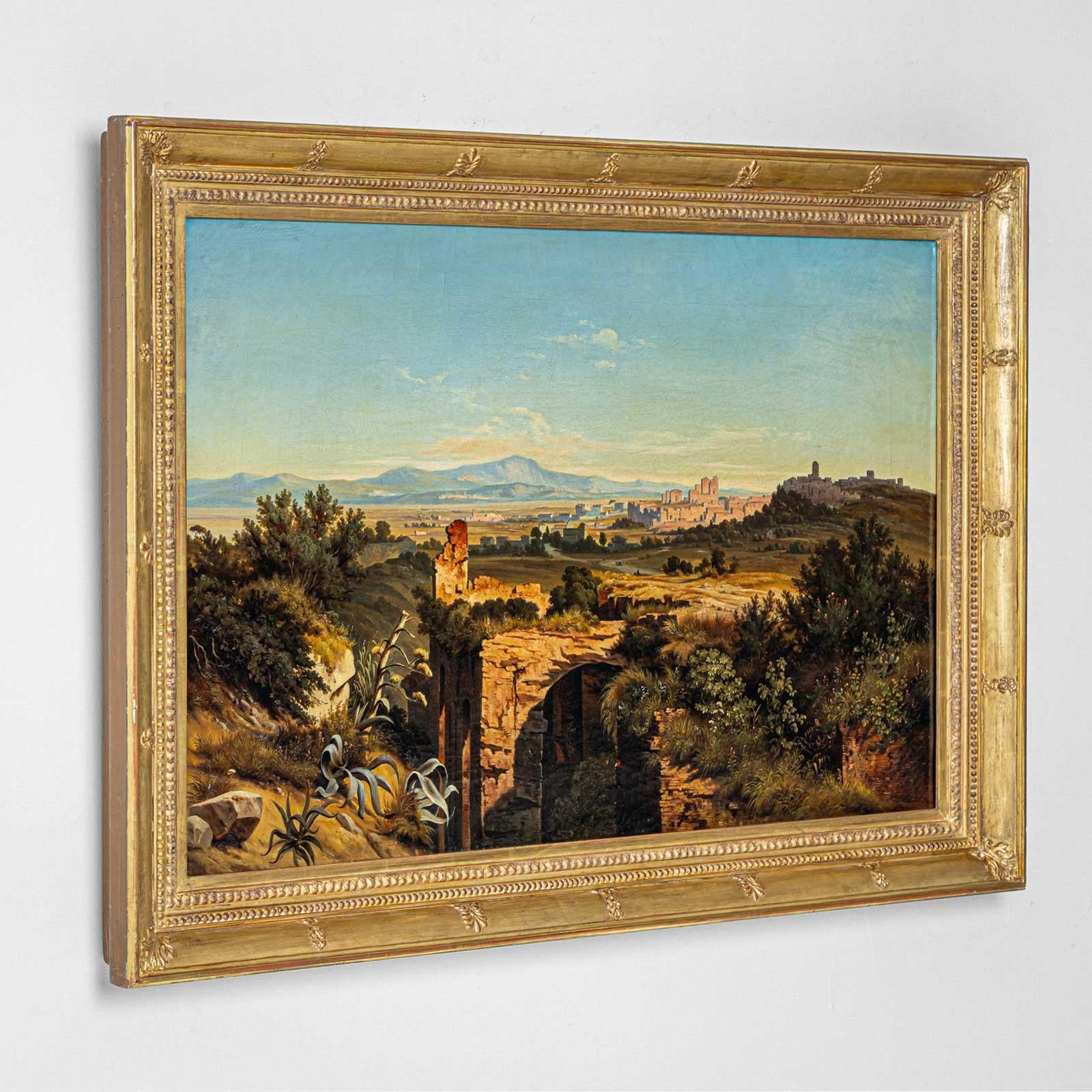 Johann Anton Castell (1810 Dresden - 1867 ebd.), Mediterrane Landschaft im Angebot 7