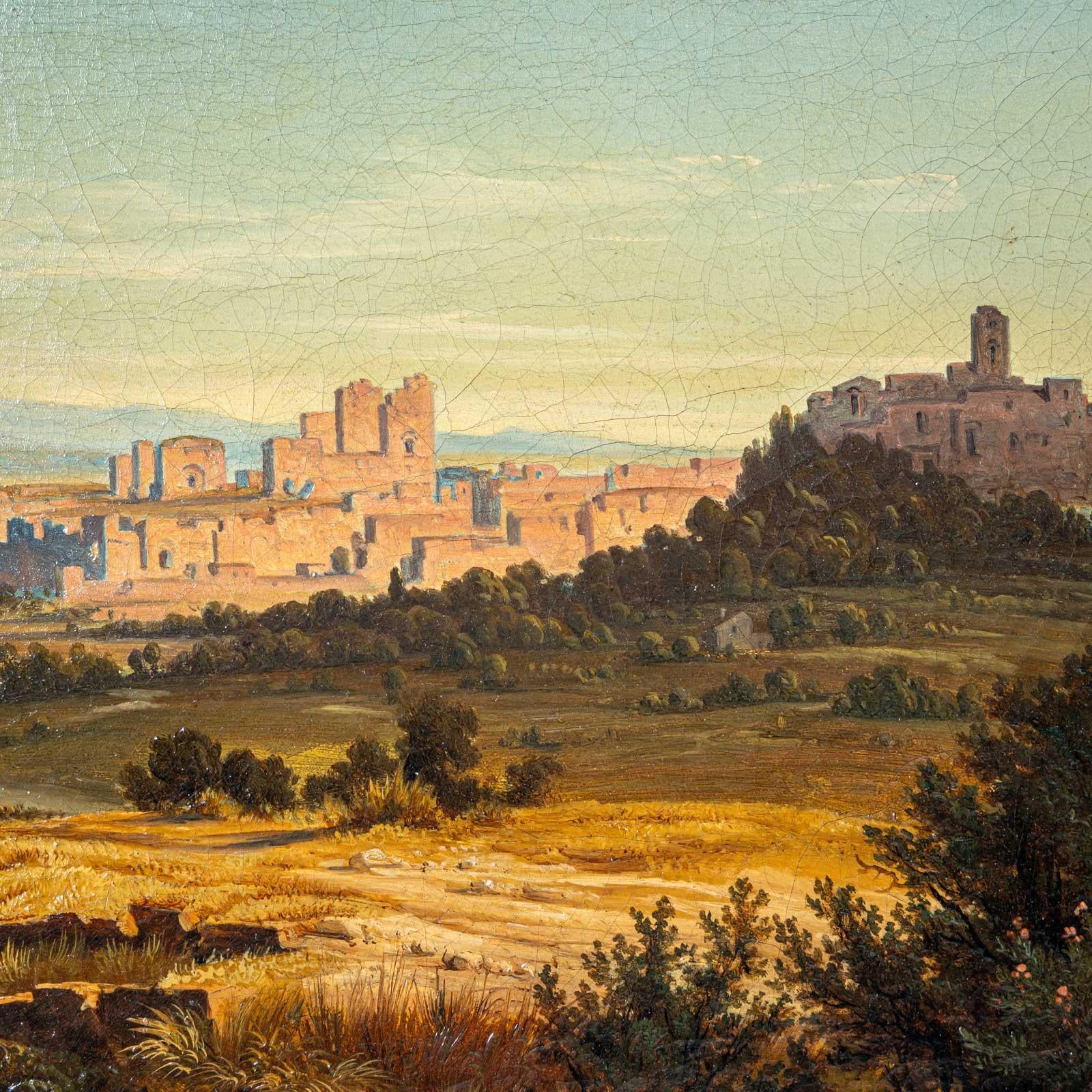 Johann Anton Castell (1810 Dresden - 1867 ebd.), Mediterrane Landschaft im Angebot 8