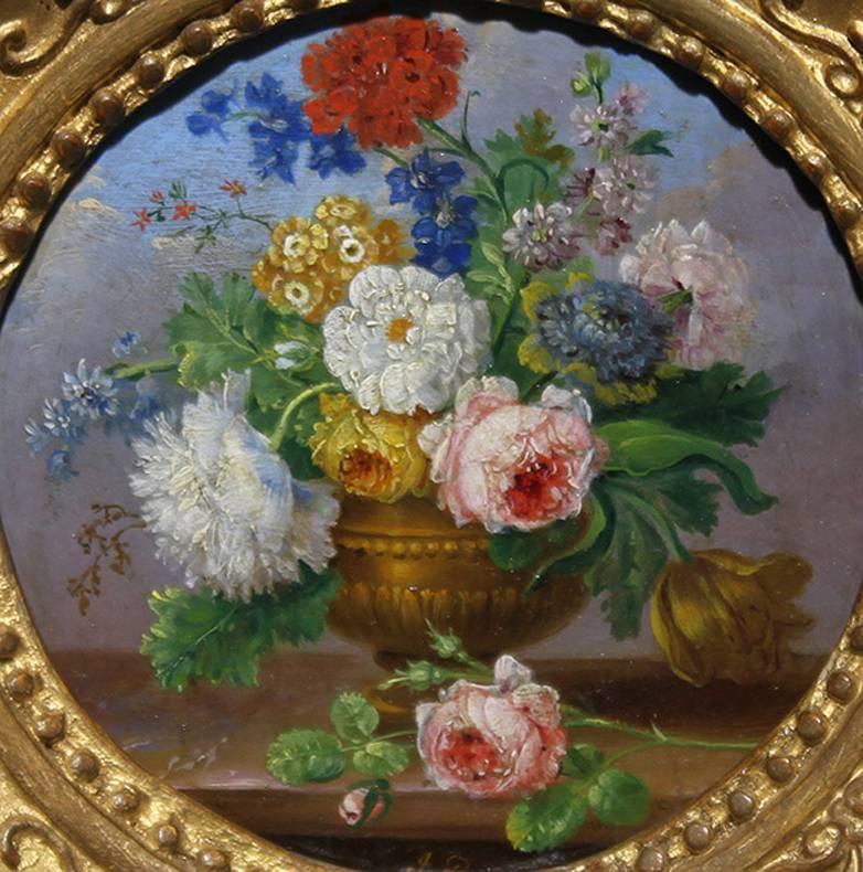 Flower stilllife - Painting by Johann Baptist Drechsler