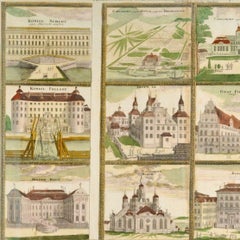 Johann Baptist Homann Hand-Colored Engraving of Stockholm City and Port 1730