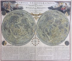 Antique EARLY MAP OF THE MOON - Foundation map