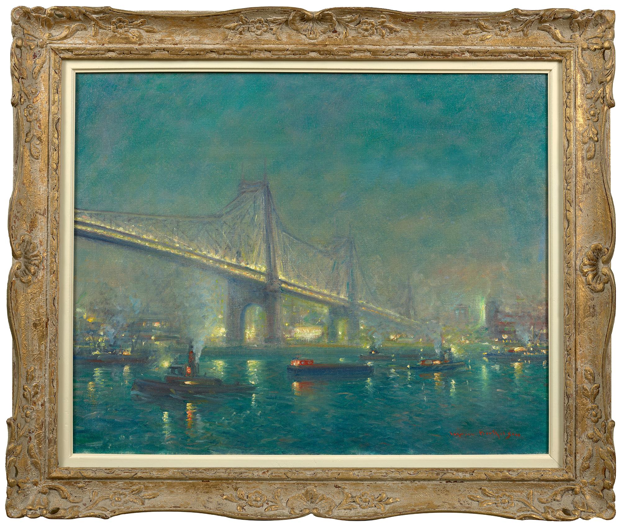Ponte di Queensborough - Painting di Johann Berthelsen