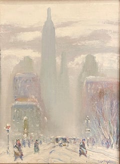 « 5th Avenue (Empire State Building) », Johann Berthelsen, New York à l'hiver