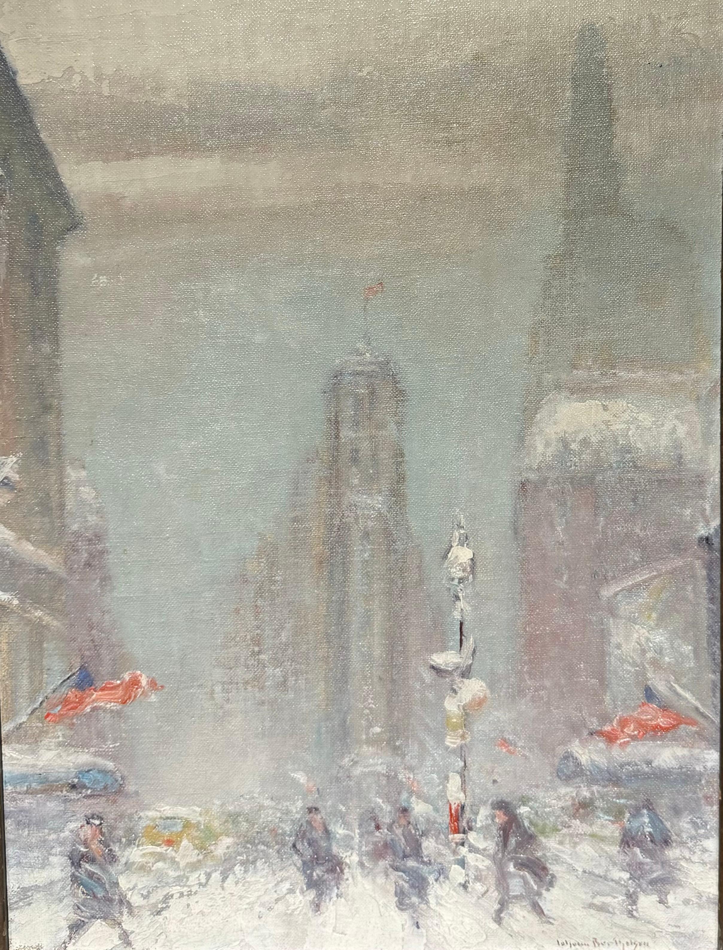 American Impressionist NYC FLATIRON Union Square BROADWAY Painting  For Sale 4