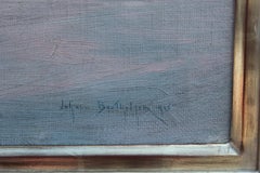 Impressionist Winter Country Landscape Painting