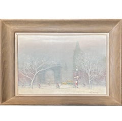 Johann Berthelsen "Winter in Washington Square Park New York"
