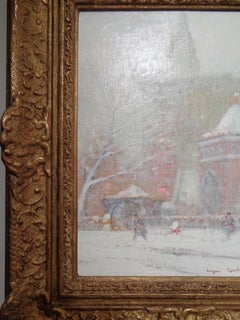 Johann Berthelsen Little Church Around the Corner New York City Oil Painting