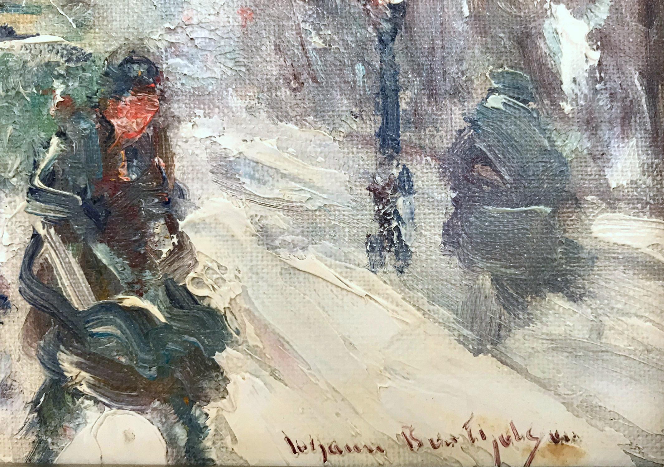 Impressionistische Winter Street-Szene amMadison Square an der 5th Avenue und 23rd Street im Angebot 7