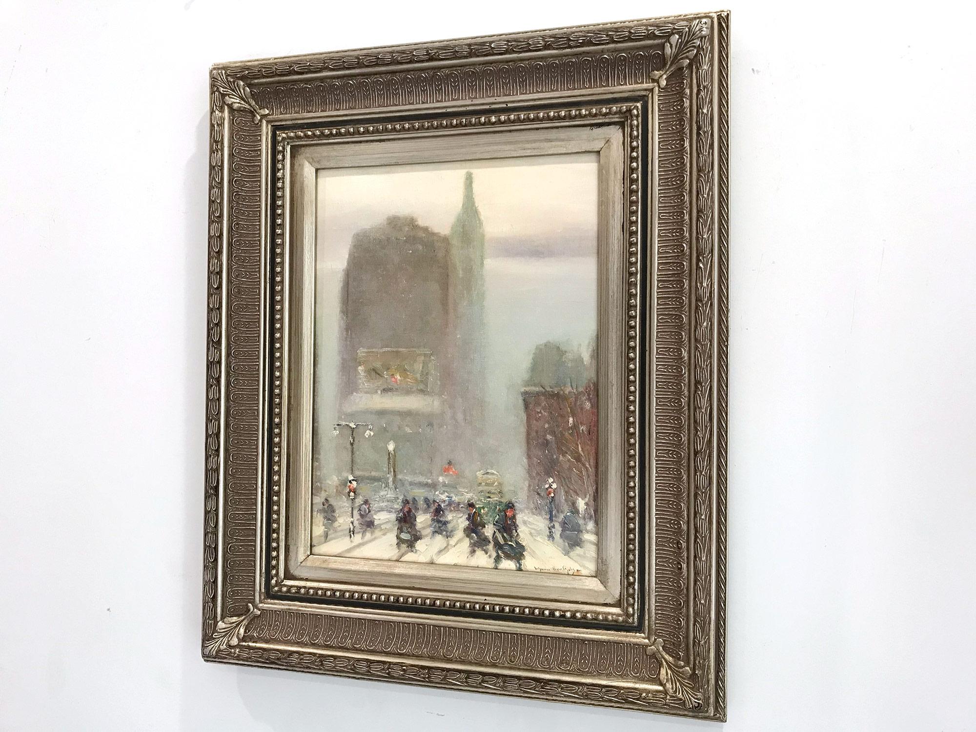 Impressionistische Winter Street-Szene amMadison Square an der 5th Avenue und 23rd Street im Angebot 11
