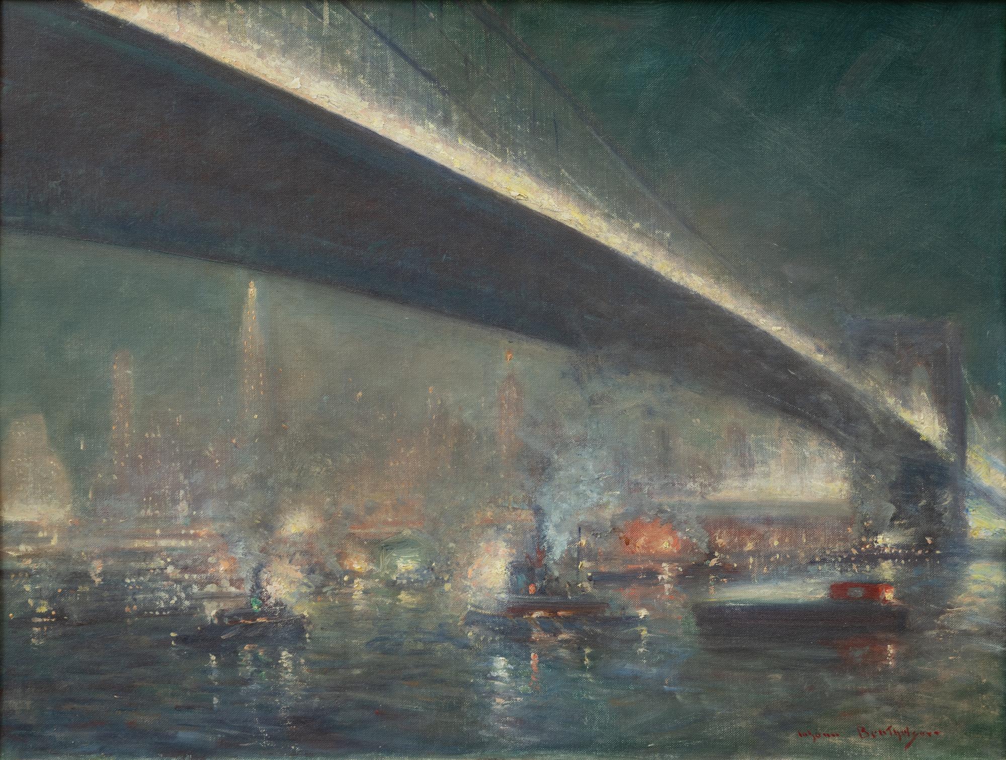 Nocturne - Painting by Johann Berthelsen