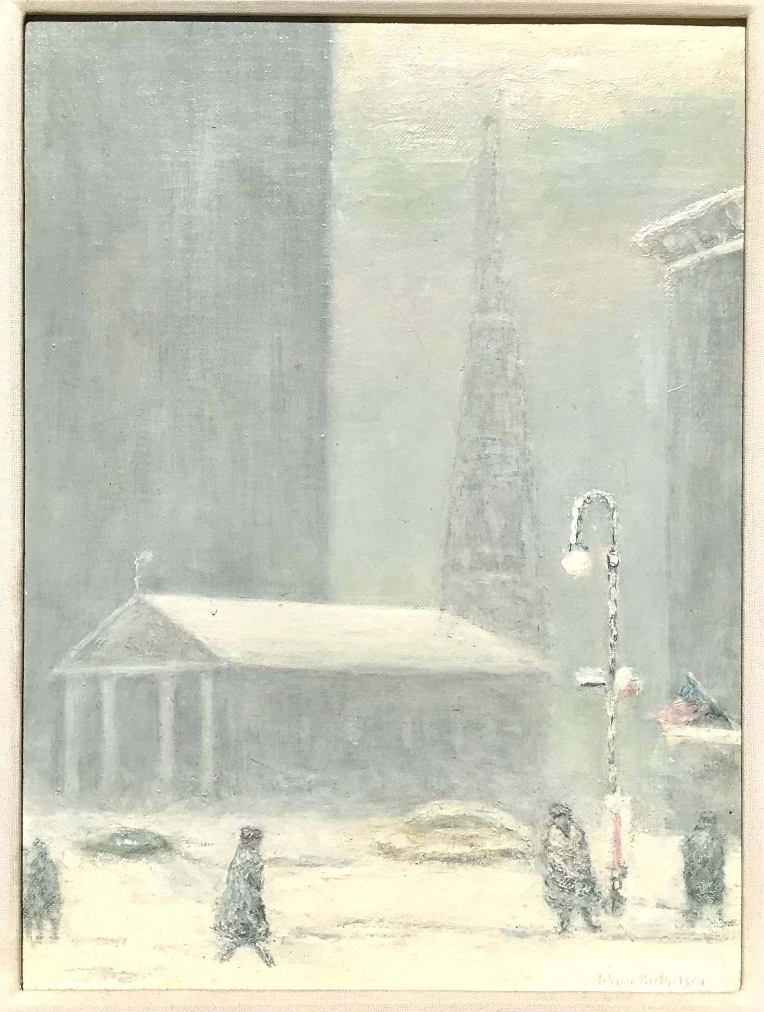 Cappella di St Paul NYC - Painting di Johann Berthelsen