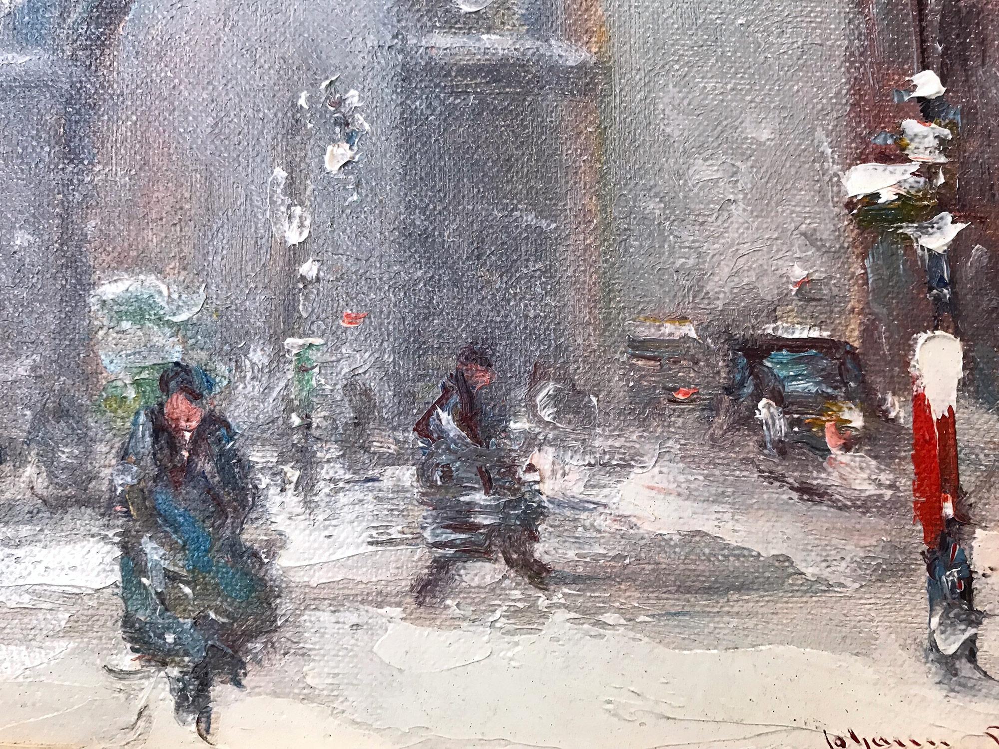 Washington Square Park, Impressionist Winter Street Scene 2