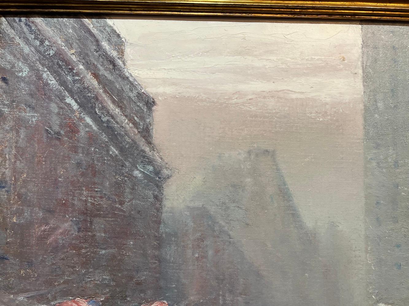 Invierno en Nueva York - Painting Otro estilo de arte de Johann Berthelsen