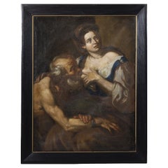 JOHANN CARL LOTH ("Carlotto") "Carlo Lotti") - "Caritas Romana" - Olio su tela