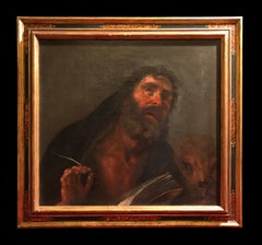 17° secolo Di Johann Carl Loth San Marco Olio su tela