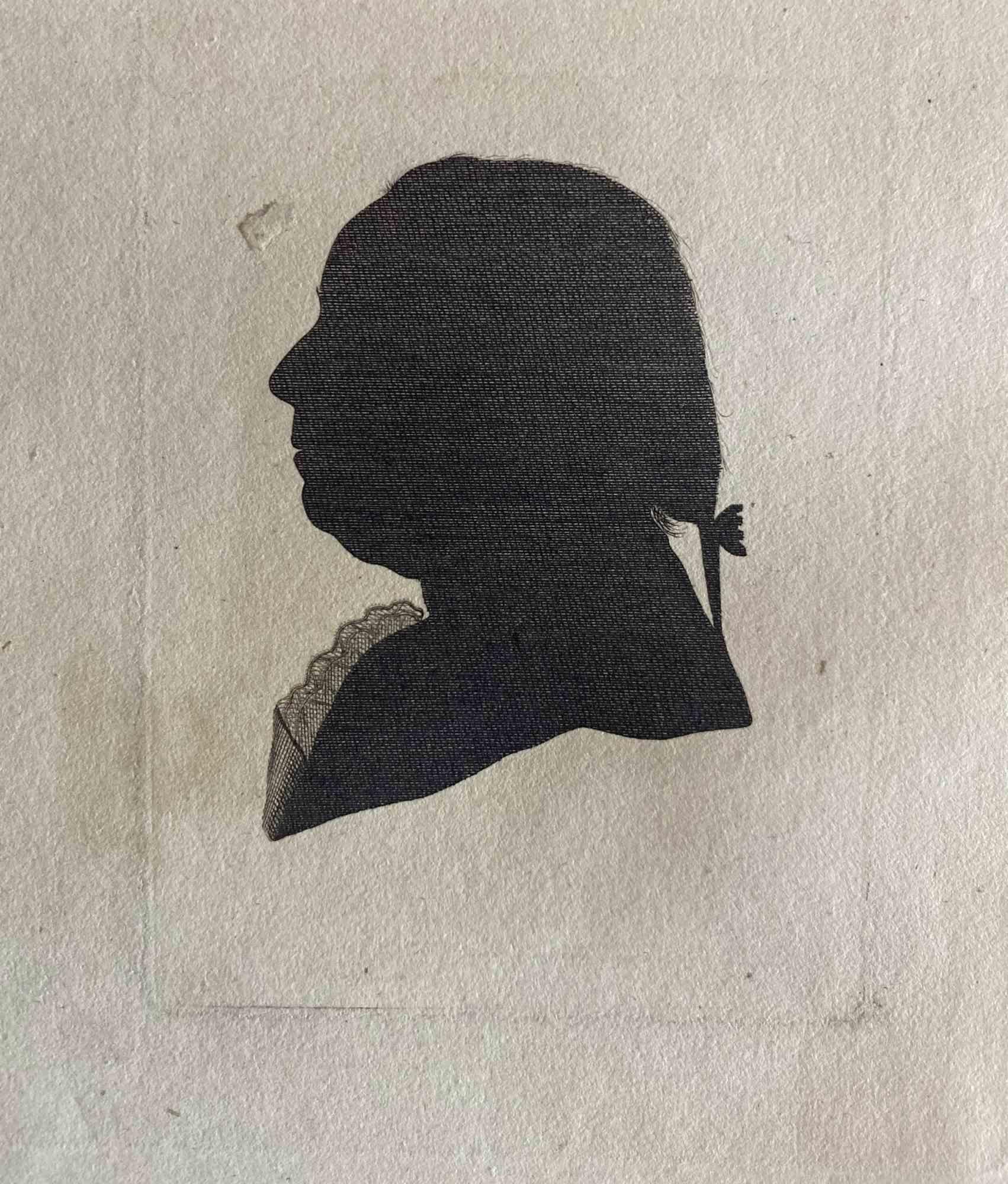 Porträt - Original-Radierung von Johann Caspar Lavater - 1810 im Angebot 1