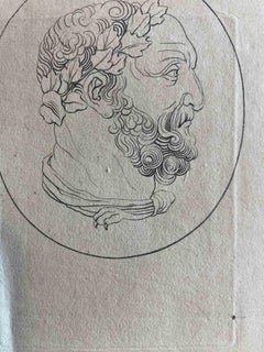 Portrait - Original Etching by Johann Caspar Lavater - 1810