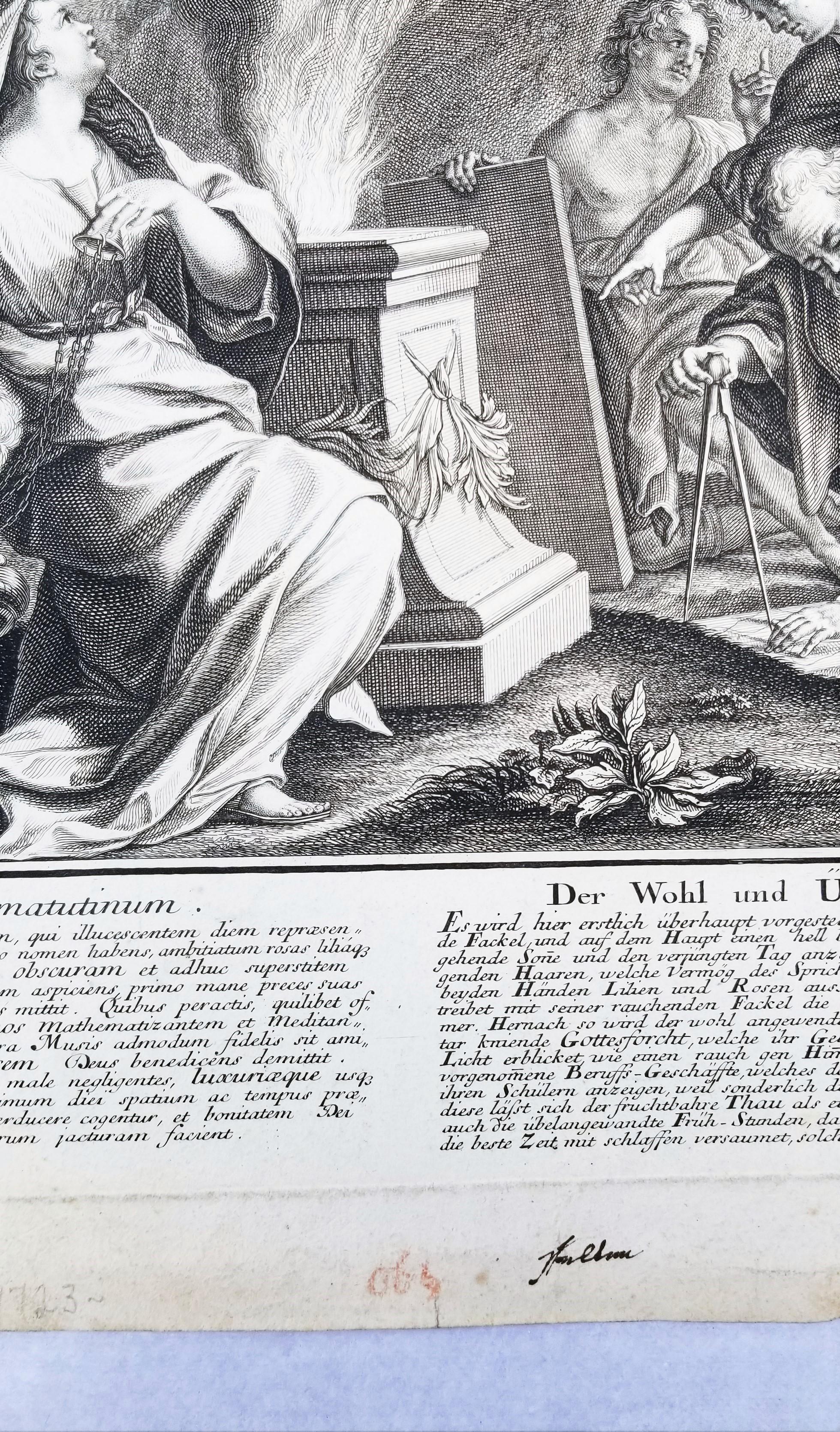 Aurora sive Tempus Matutinum; Der Wohl und Übel angewandte Morgen /// Old Master For Sale 4