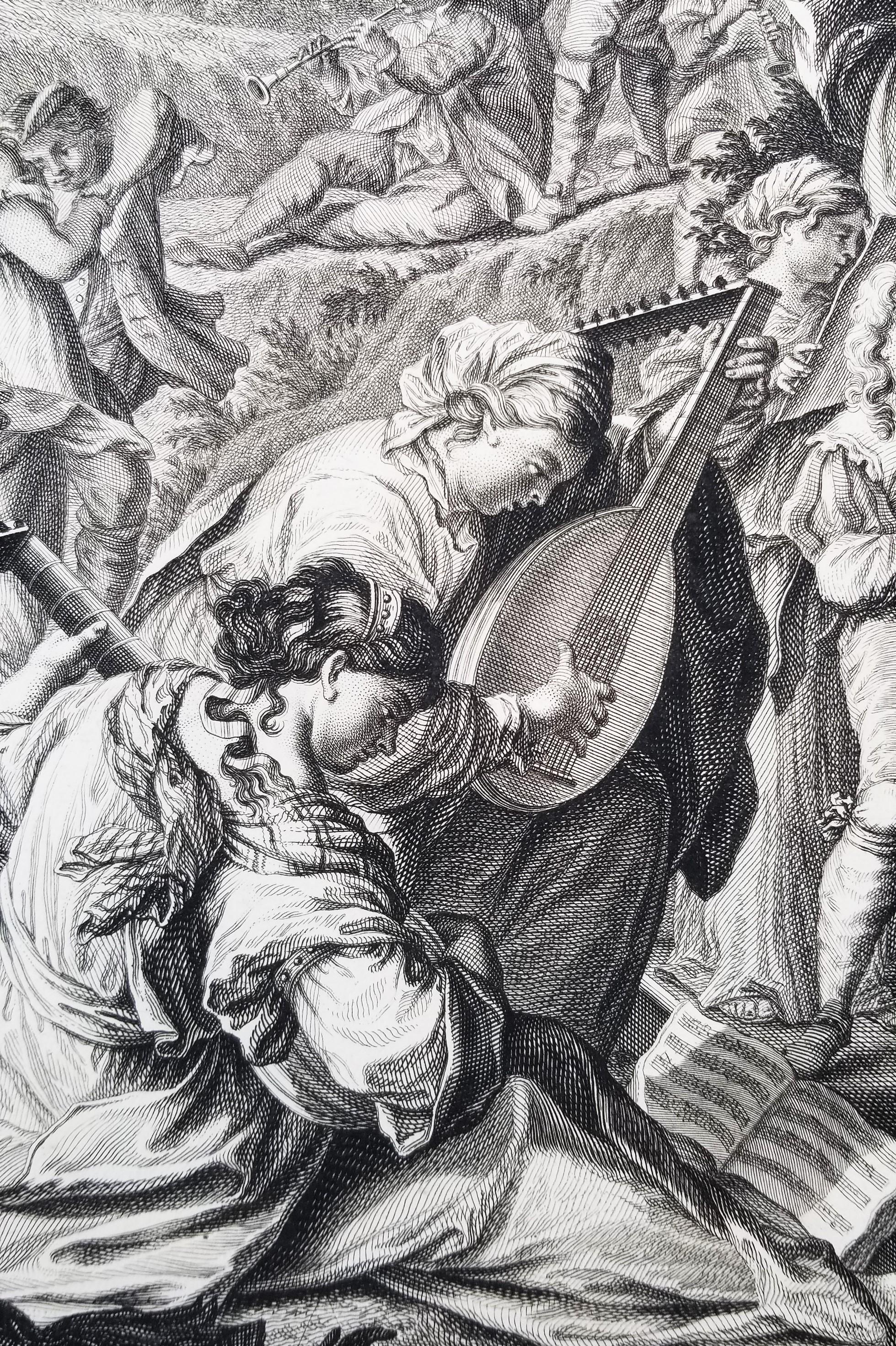 Vespera; Der Abend (Abend; Der Abend) /// Johann Daniel Preissler Alter Meister im Angebot 9