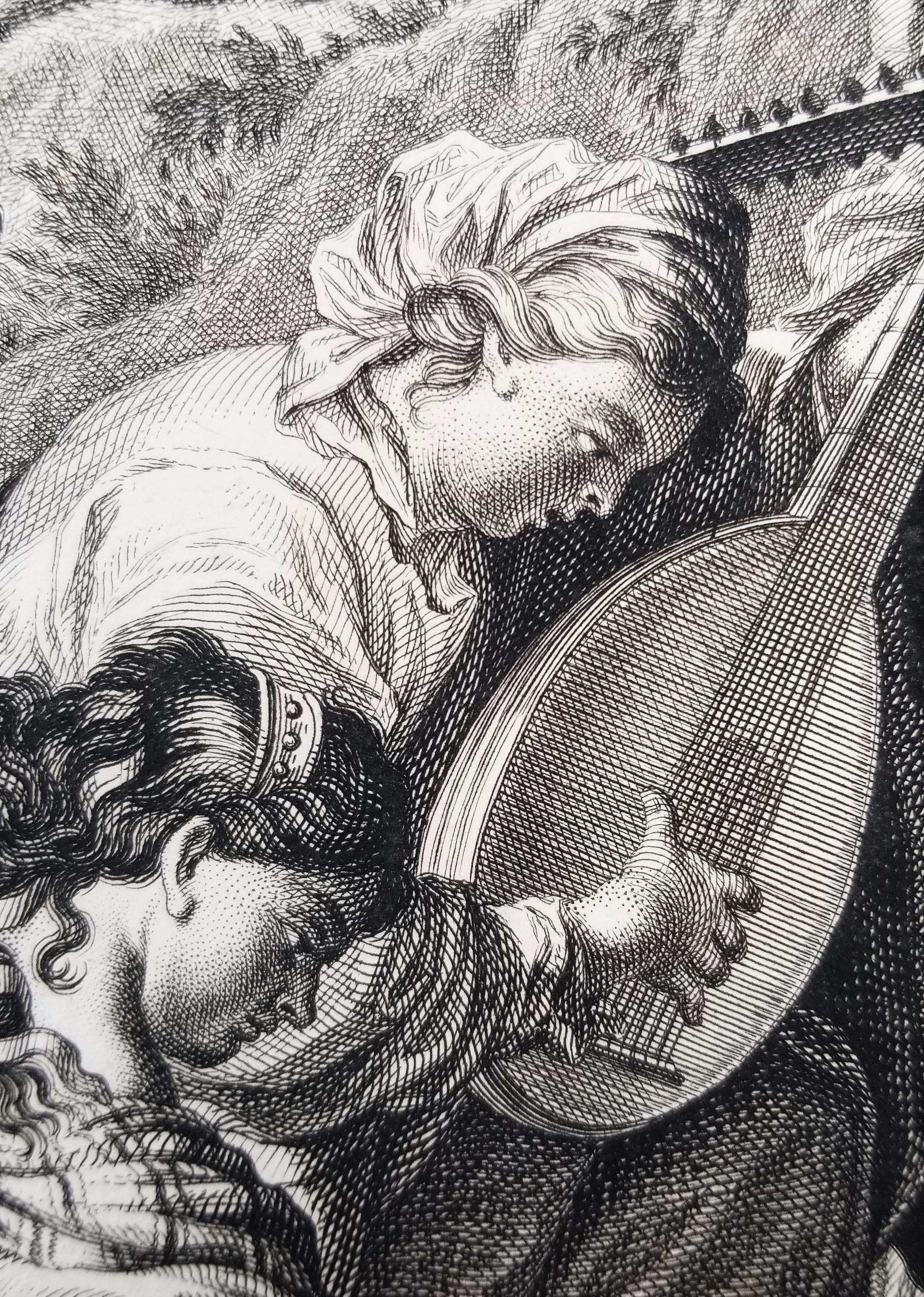 Vespera; Der Abend (Abend; Der Abend) /// Johann Daniel Preissler Alter Meister im Angebot 10