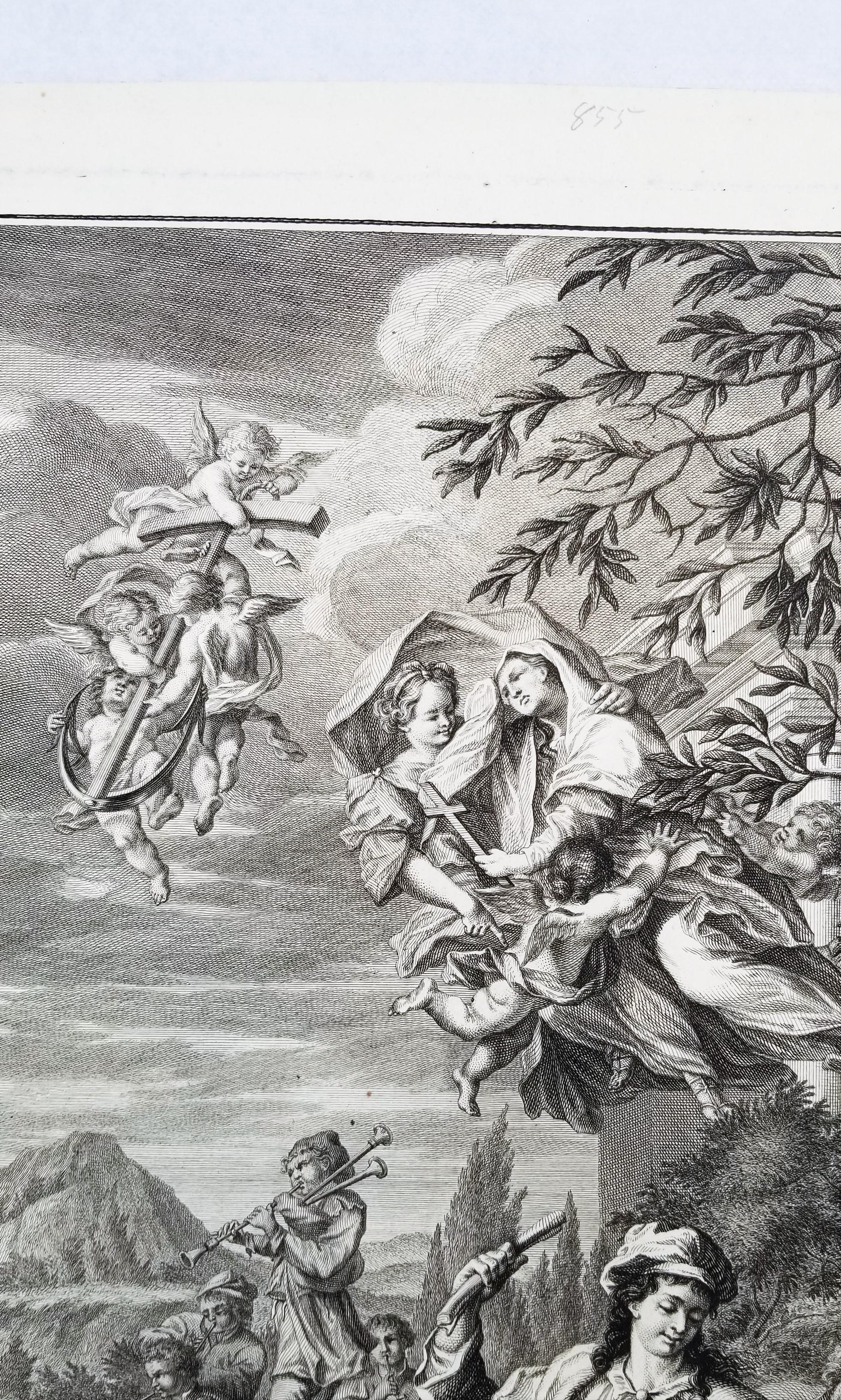 Vespera; Der Abend (Abend; Der Abend) /// Johann Daniel Preissler Alter Meister im Angebot 7