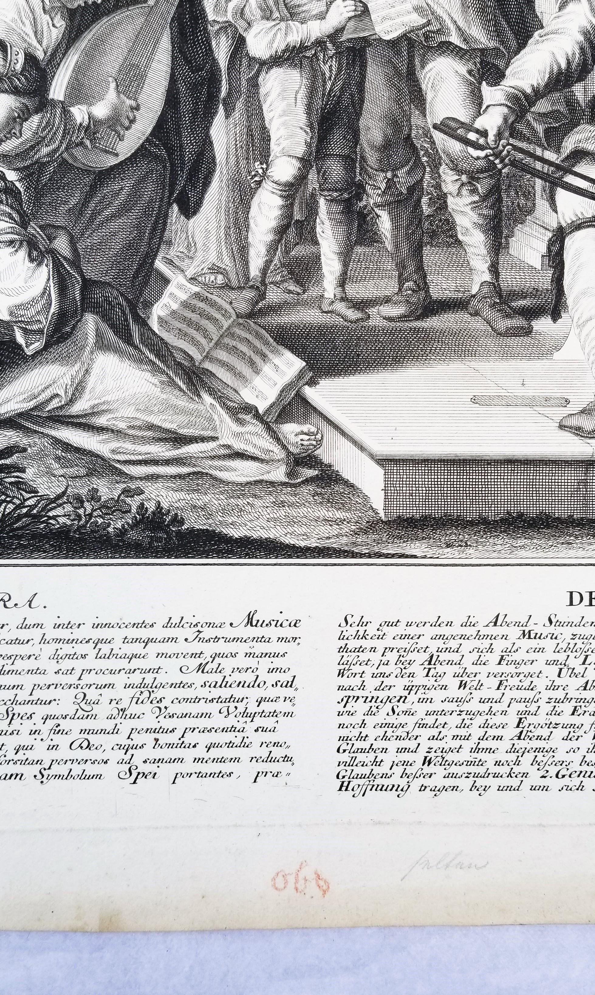 Vespera; Der Abend (Abend; Der Abend) /// Johann Daniel Preissler Alter Meister im Angebot 8