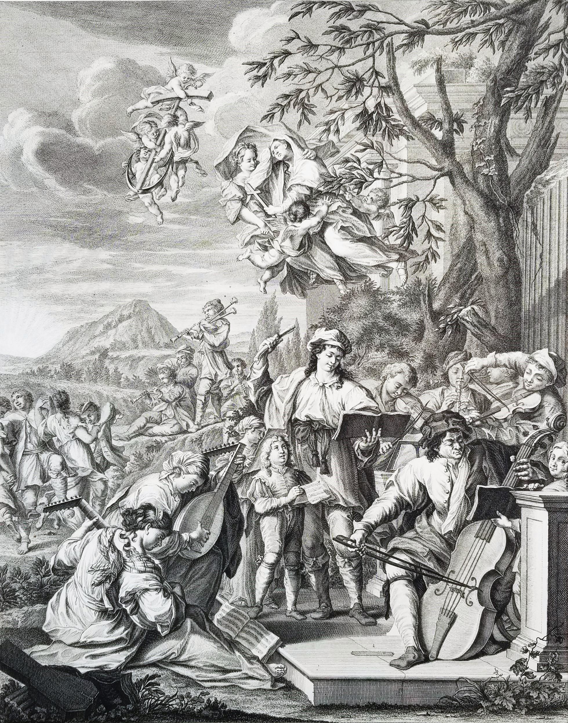 Vespera; Der Abend (La tarde; La noche) /// Johann Daniel Preissler Maestro antiguo